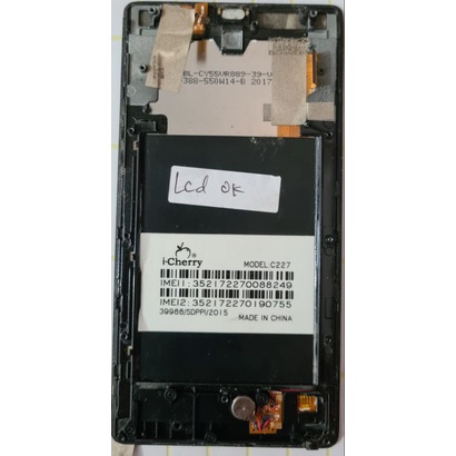 lcd icherry c227 original sudah nempel freme dan ts