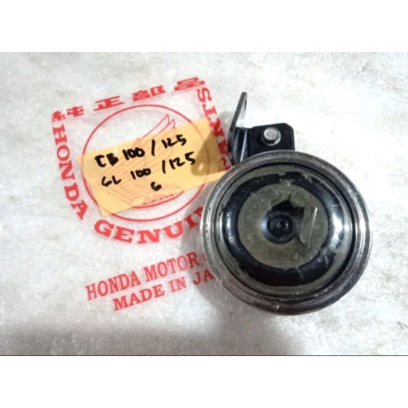 Klakson honda cb100 cb125 gl100 gl125 original nos mitsuba japan