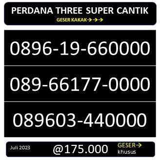 PERDANA THREE TRHEE TRI KHUSUS SUPER CANTIK