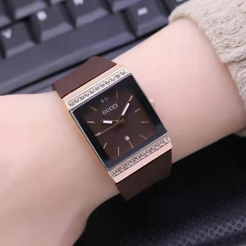 COD✅ Jam Tangan Fashion Wanita Analog Quartz Strap Rubber Tanggal Aktif Kualitas tinggi   S1264