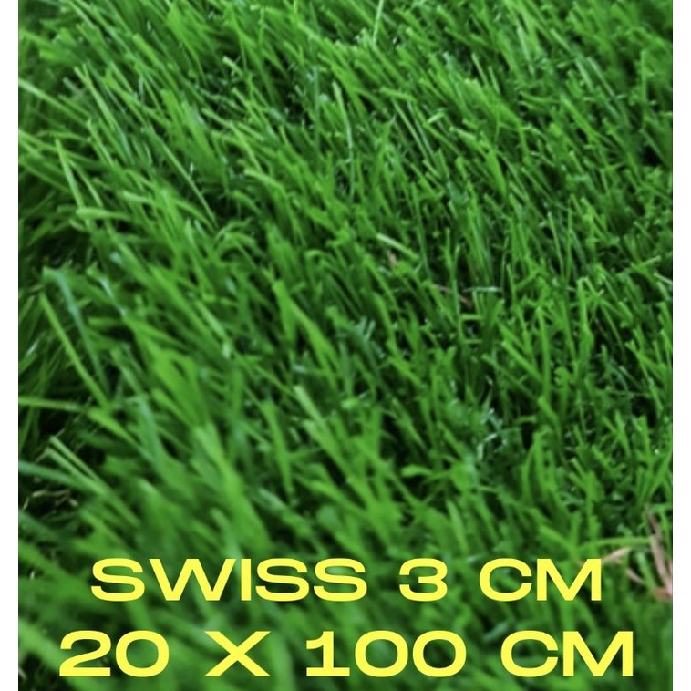 Rumput Sintetis Swiss Premium uk 20 x 100 cm