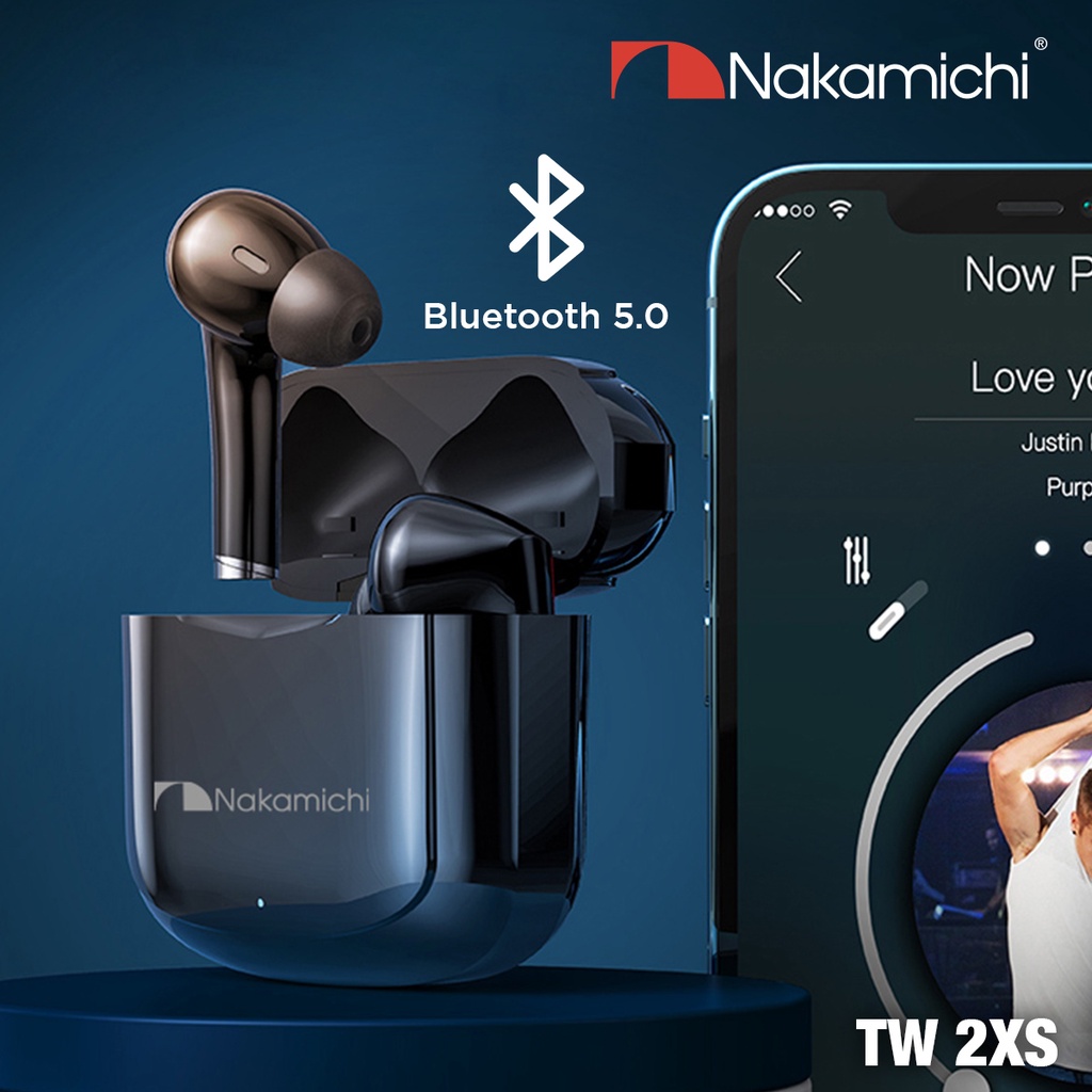 Nakamichi TW2XS True Wireless Earbuds Bluetooth Earphone TWS Gaming HD
