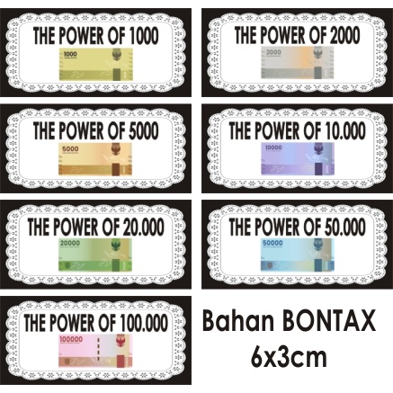 

STIKER BUDGETING/THE POWER OF 1000/THE POWER OF2000/THE POWER OF 5000/THE POWER OF 10K/THE POWER OF 20K/THE POWER OF 50K/THE POWER OF 100K