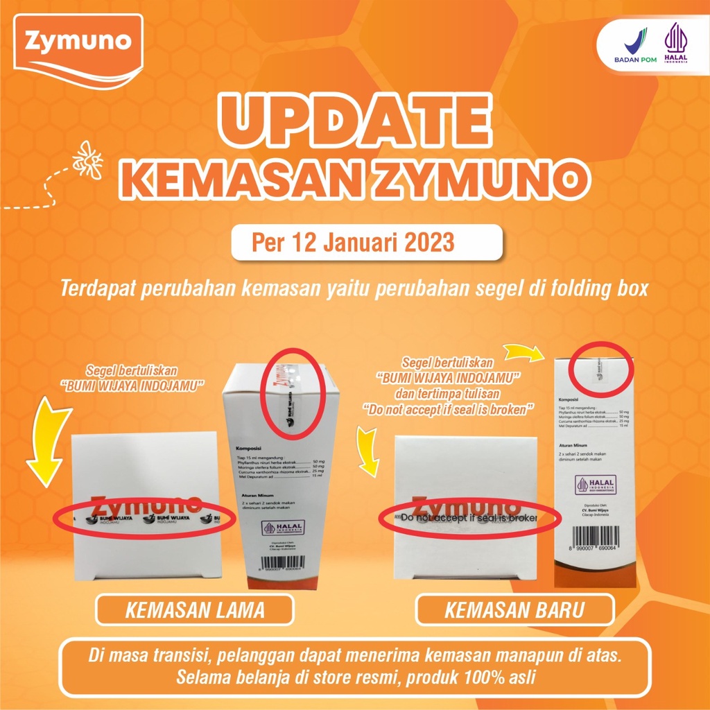 Zymuno - Vitamin Herbal Cegah Kanker Tingkatkan Daya Tahan Tubuh Imun Jaga Kesehatan Tubuh Cegah Flu Demam Batuk Masalah Pencernaan Bantu Percepat Penyembuhan Penyakit Booster Imun