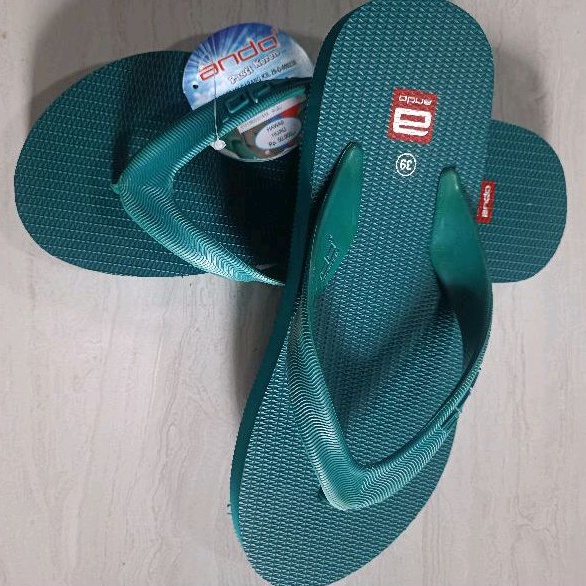 Sendal jepit ando Hawaii hijau / sendal Ando original / sendal Ando murah