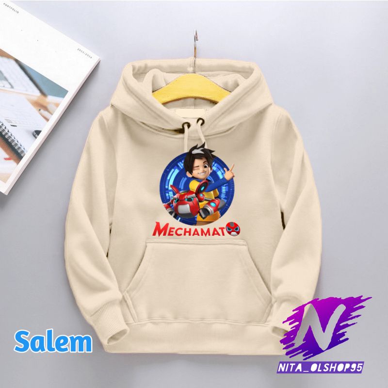 hoodie anak mechamato amato dan mechabot premium