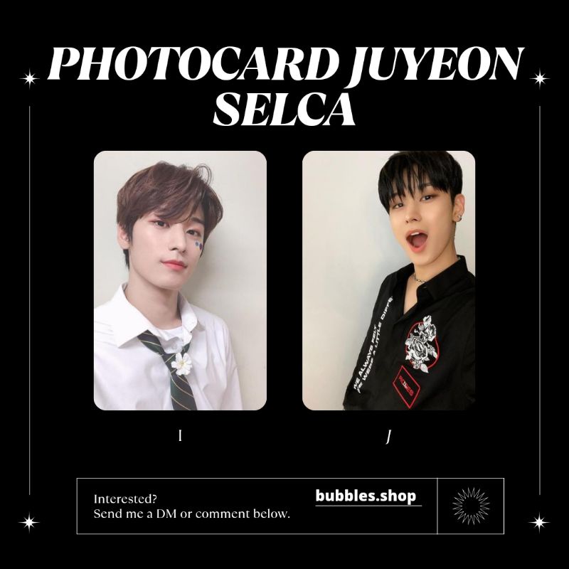 PHOTOCARD UNOFFICIAL JUYEON THE BOYZ SELCA