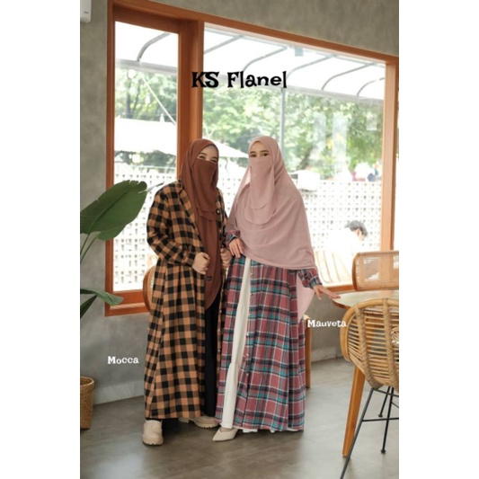 KS FLANEL BY KHUMAIRA / GAMIS FLANEL PREMIUM / GAMIS MUSLIM KOTAK
