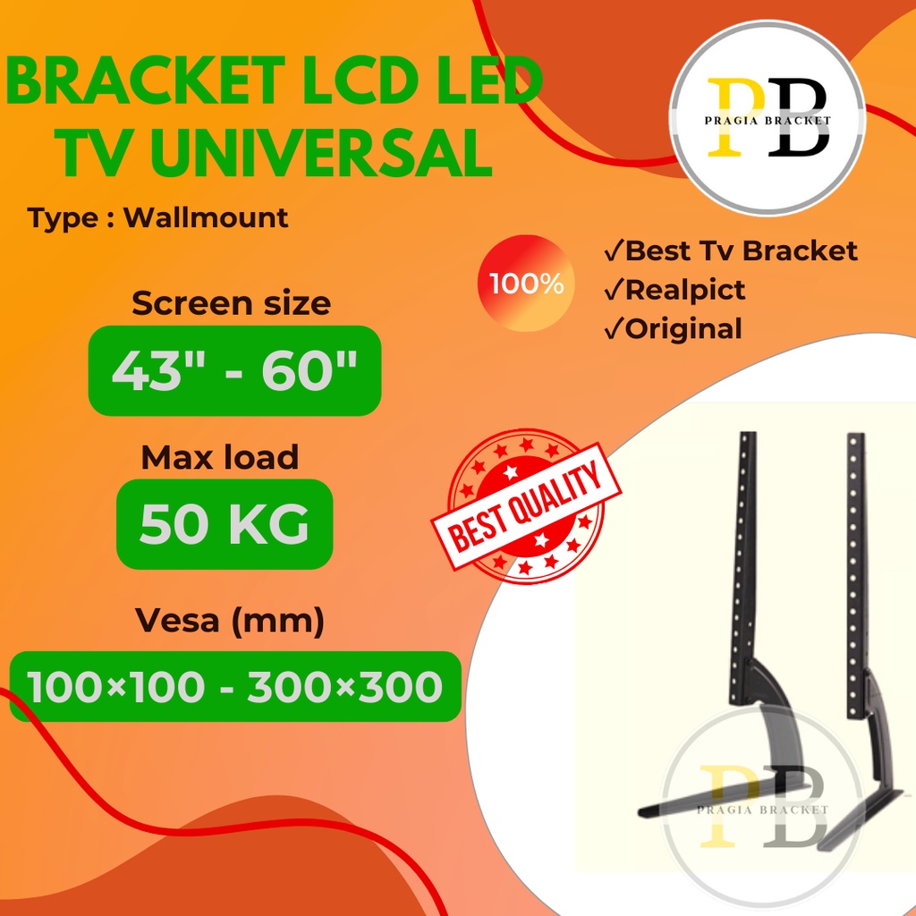 Braket tv | Bracket stand kaki tv 43 INCH - 60 INCH bracket standing