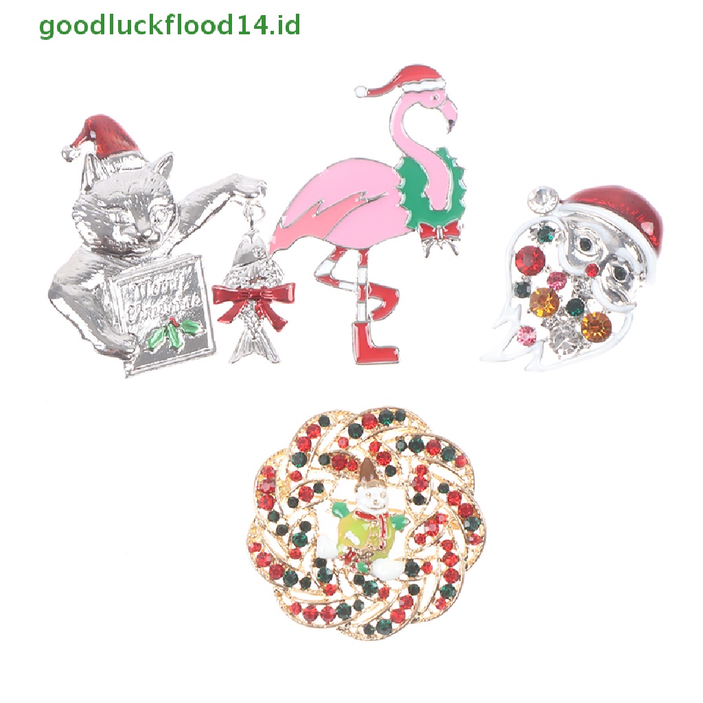 [GOOGFOUR] 1pc Pohon Natal Kucing Bros Wanita Dan Gadis Perhiasan Hadiah Brooch Pin Gift [TOP]