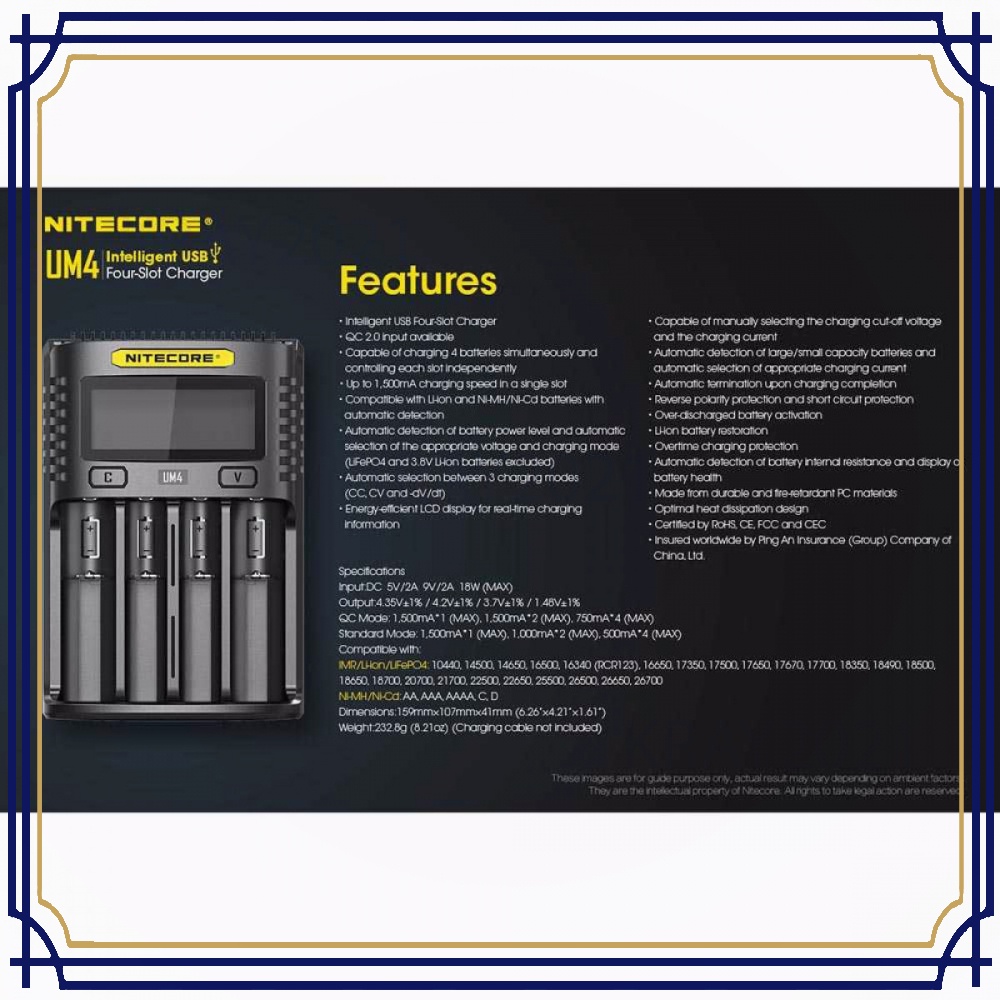 Intelligent USB Charger Baterai 4 Slot Li-ion NiMH - BT766