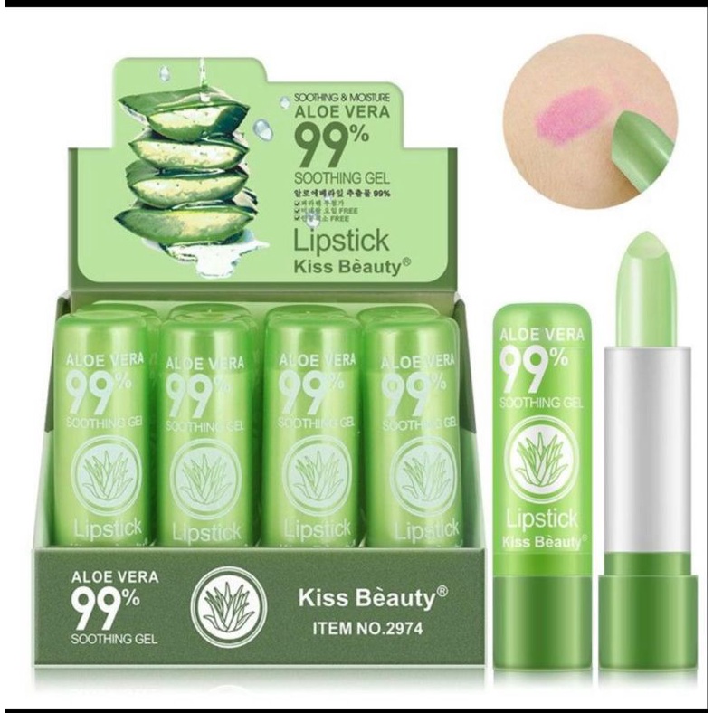 LIPBALM ALOEVERA KISS BEAUTY / LIPBALM ALOEVERA