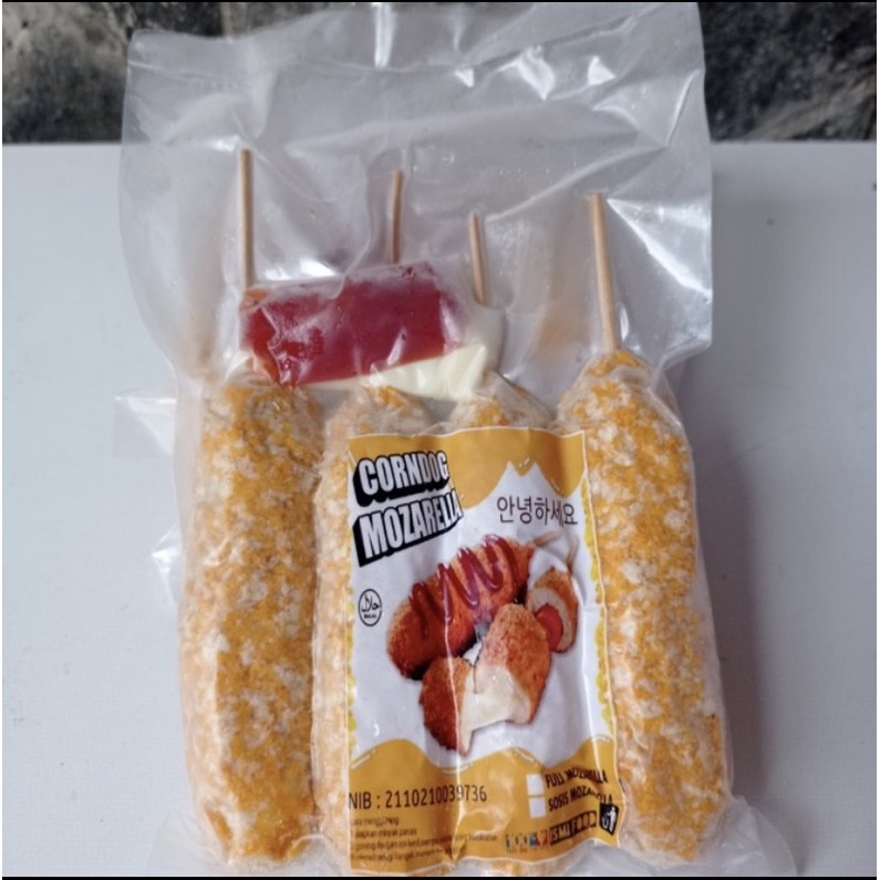 

Corndog isi sosis dan mozarella
