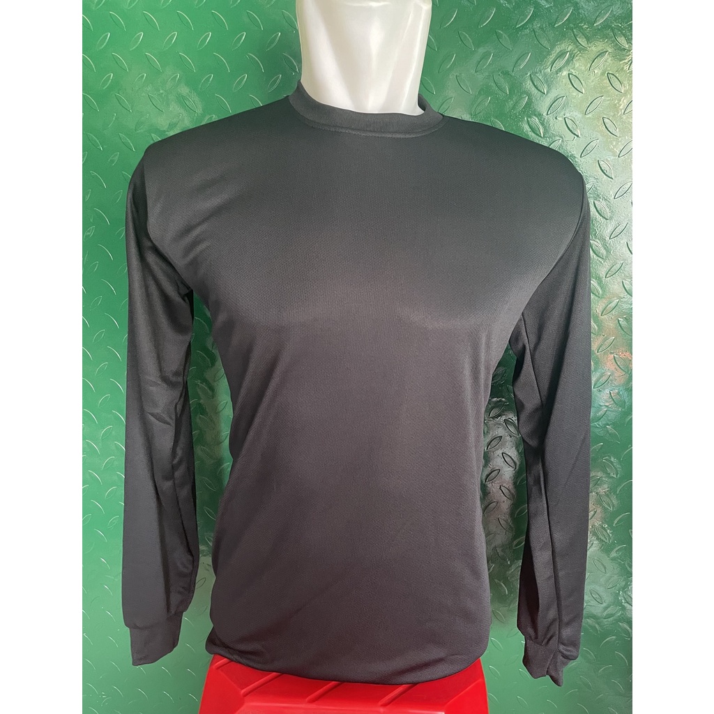 Kaos Dryfit Hitam Panjang - Kaos Dryfit Panjang - Jersey Polos Hitam