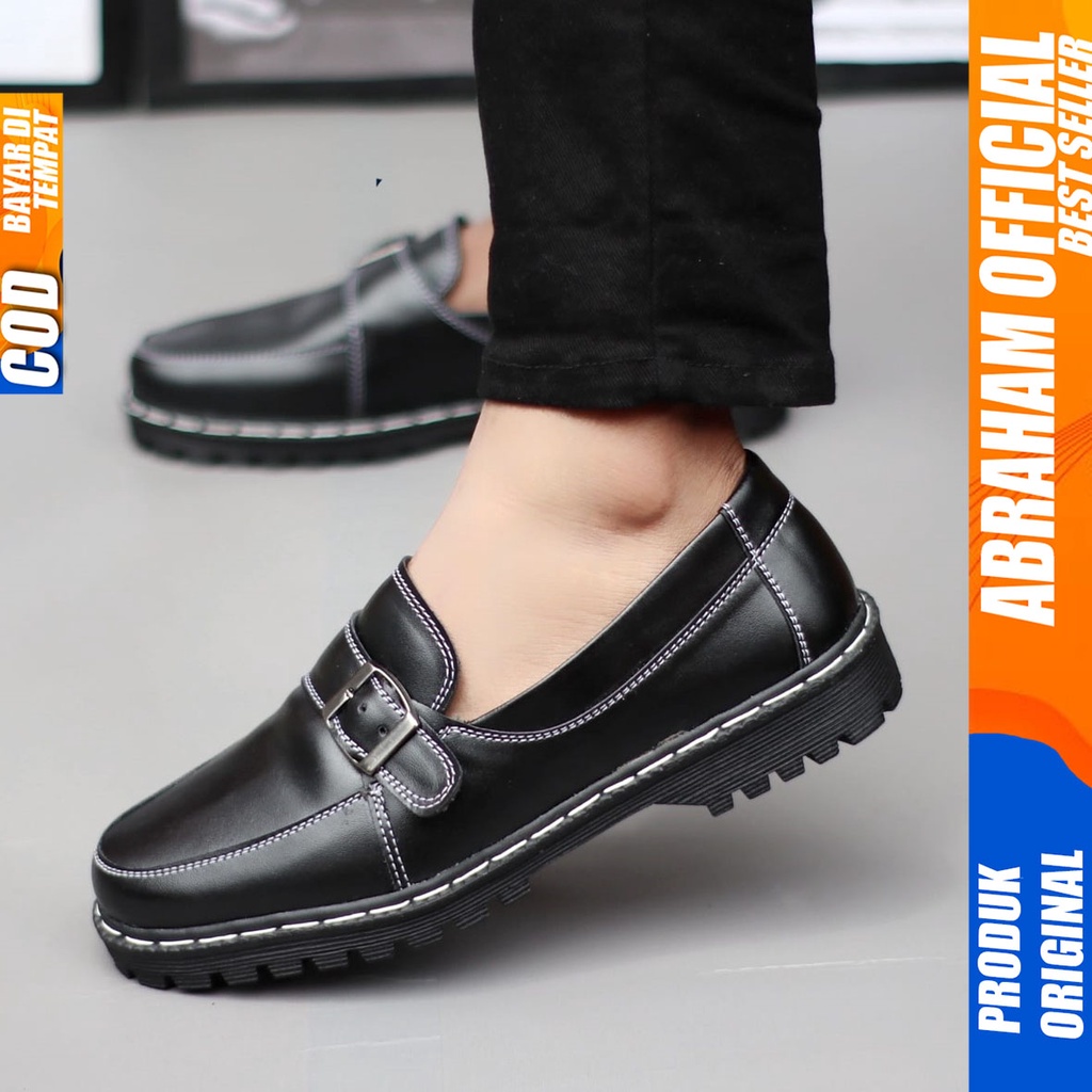 Sepatu Docmart Loafers Formal Pantofel Kerja Pria Abraham VINICIUS