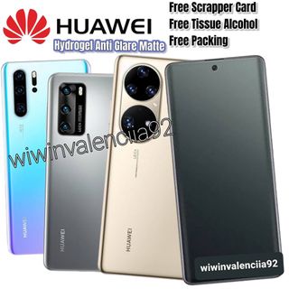 New !! HYDROGEL Anti GLARE Front/Back Huawei P50 P50Pro P40 P40 Pro P40Pro+ P30 P30Pro P30 Lite P20 P20 Pro New Hidrogel MATTE Doff MINYAK Depan Belakang Anti Gores Screen Guard TPU FILM/ Protection/ Protector Glossy Antigores Layar bagus Murah Plus 4G 5G