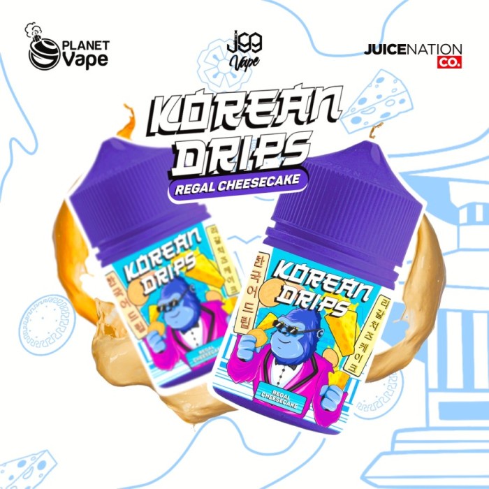 Korean Drips V2 Regal Cheesecake 60ml 3mg 6mg by Juicenation