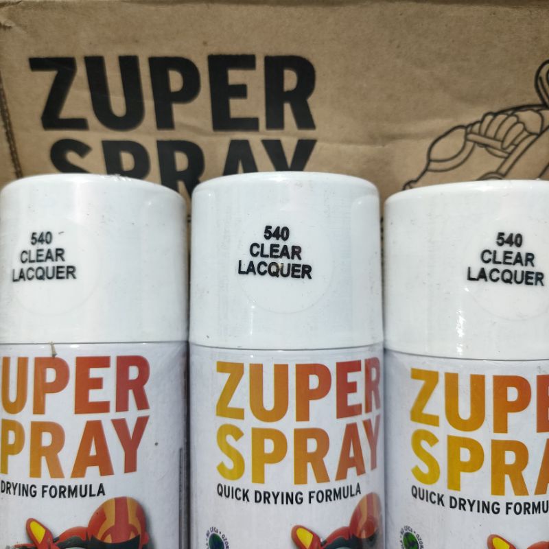 Zuper Pilox Pilok Cat Semprot Warna Clear Lacquer Pernis Glossy 540 150cc Spray Paint