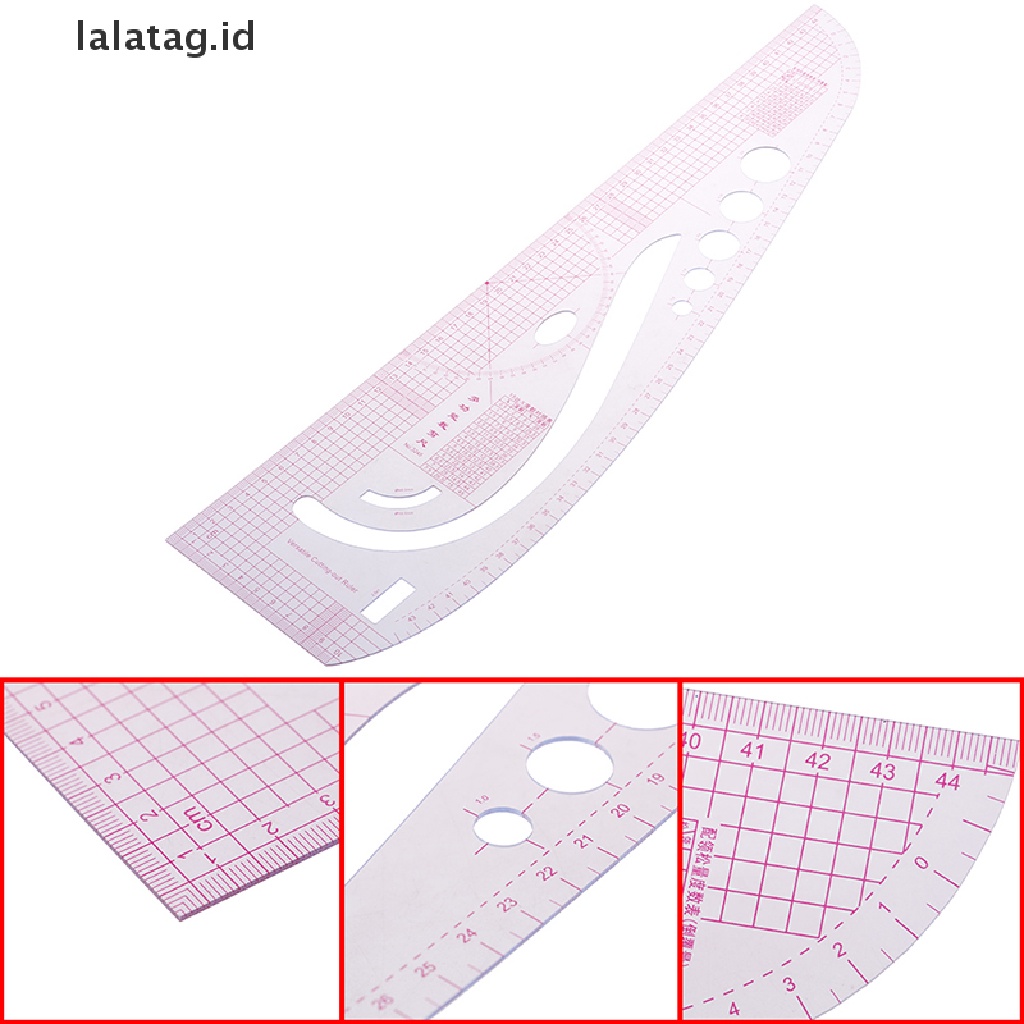 [lalatag] 1pc Penggaris Kurva Plastik Super Lembut Menggambar Tailor Ruler Alat Jahit Halaman [ID]