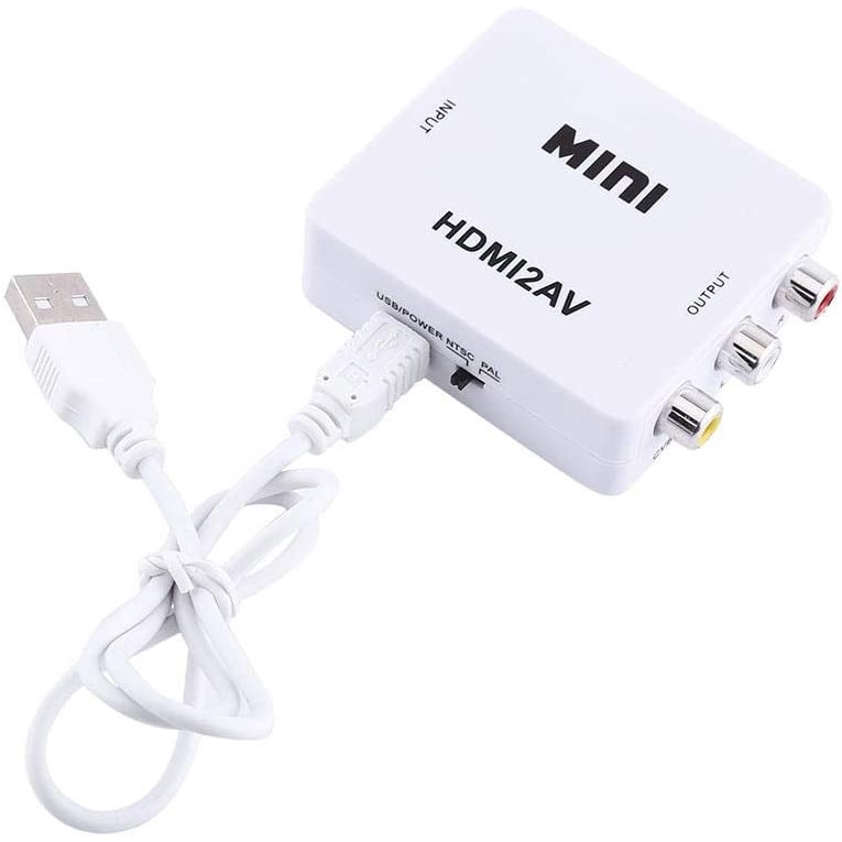 Konverter Converter Mini HDMI2AV HDMI to AV RCA CVBS Adapter HD1080P Audio Video PC Laptop HDTV