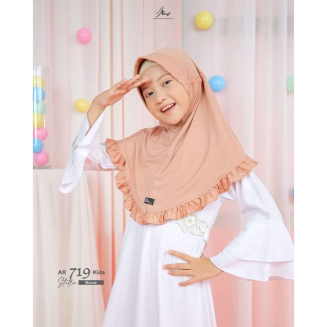 hijab anak, kerudung anak, jilbab bergo arrafi 719