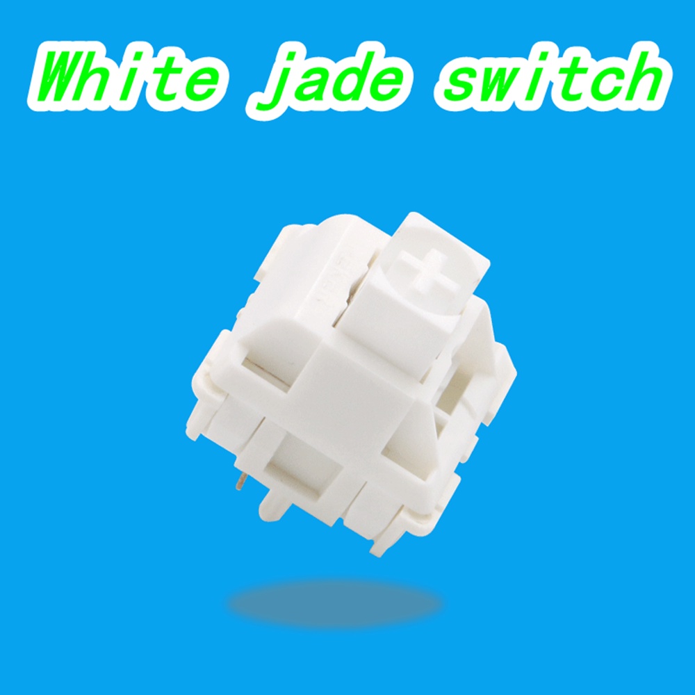 Feker Milky Jade White Switch keyboard Linear 5PIN Axis Hot Plug DIY Untuk keyboard Mekanik