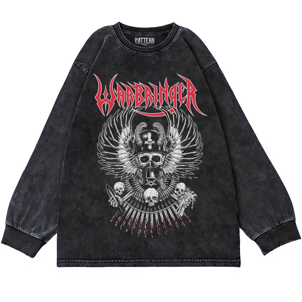 Patternmerch "Band Warbringer" Oversize T-Shirt | Longsleeve Oversized | washing tee | Kaos