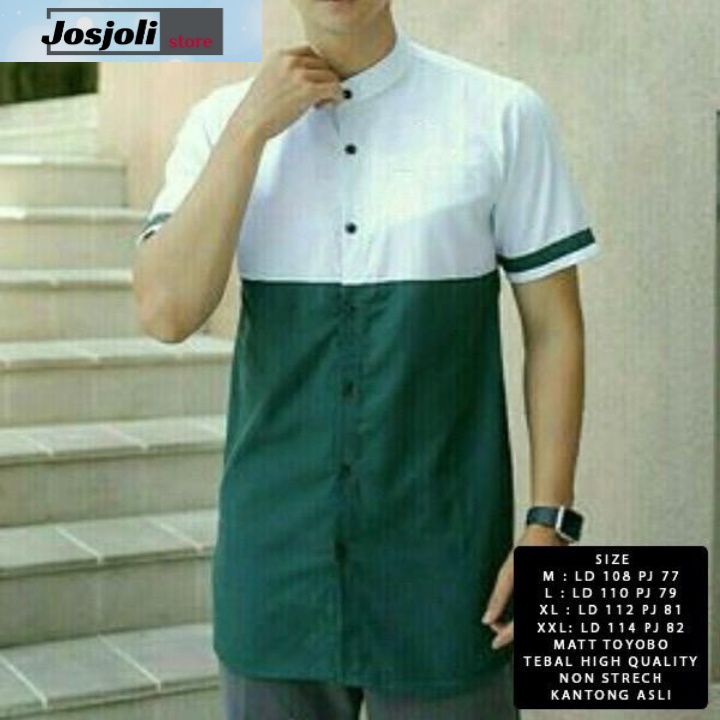 JOSJOLI_STORE/Baju KOKO ORATO/Pakaian Muslim Pria Dewasa/Baju Koko Pria/Size M,L,XL,XXL