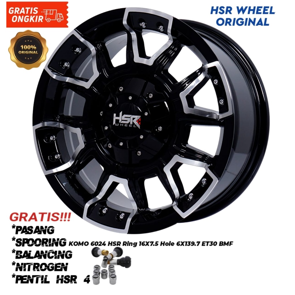 Velg mobil strada,Terrano,Opel blazer,pajero,fortuner, Hardtop HSR KOMO Ring 16