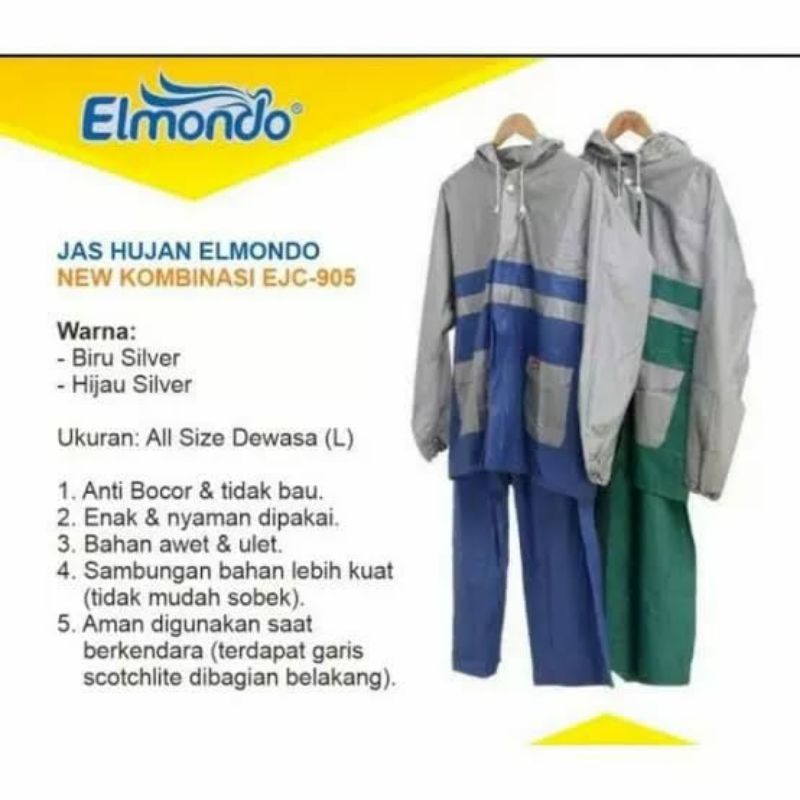 Mantel Hujan Elmondo 905 Dewasa