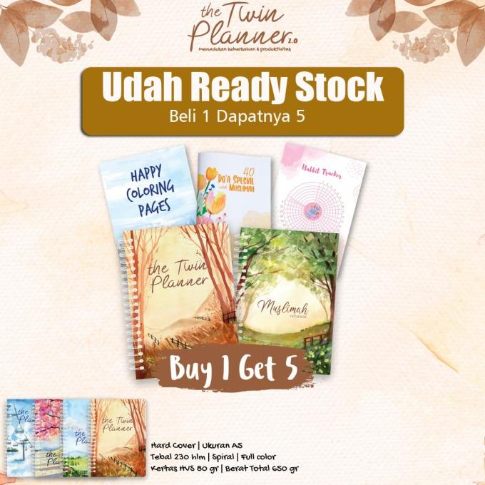 

Buku Agenda Muslimah Twin Planner 2.0 Beli 1 Dapat 5