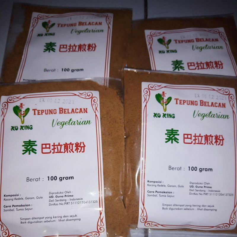 

Tepung belacan Vegetarian Xu Xing 100gram