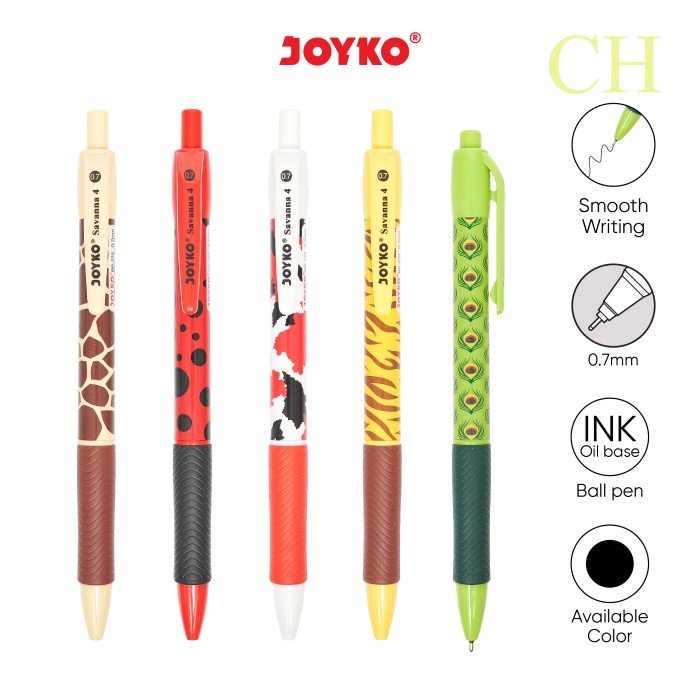 

Ball Pen / Pulpen / Pena Joyko BP-232 / Savanna 4 / 0.7 mm