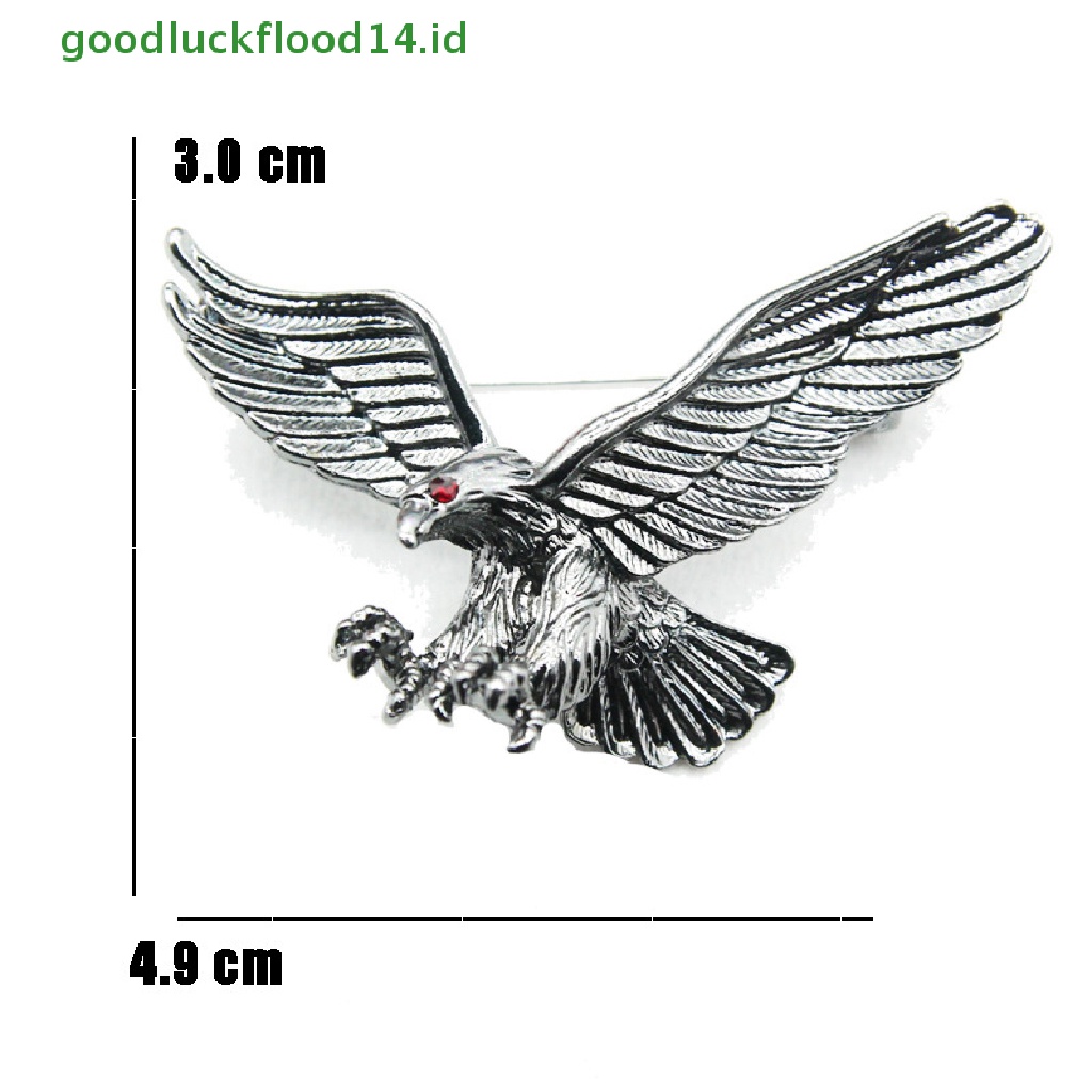 [GOOGFOUR] Fashion Pria Vintage Eagle Pin Bros Dekorasi Korsase Lencana Perhiasan Hadiah [TOP]