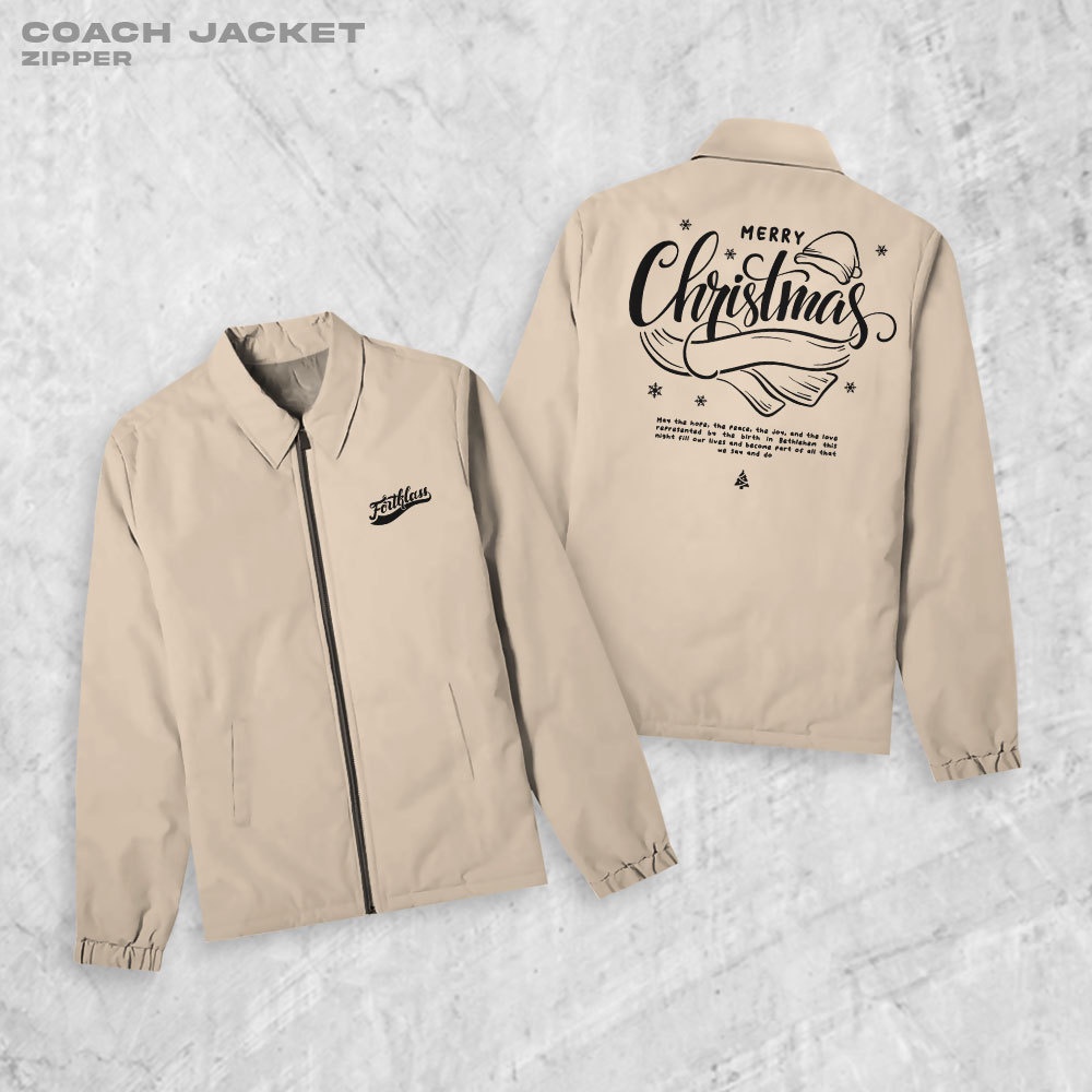 HIPNOP Zipper CTYPO Jaket Coach Pria Outwear Unisex Parasut