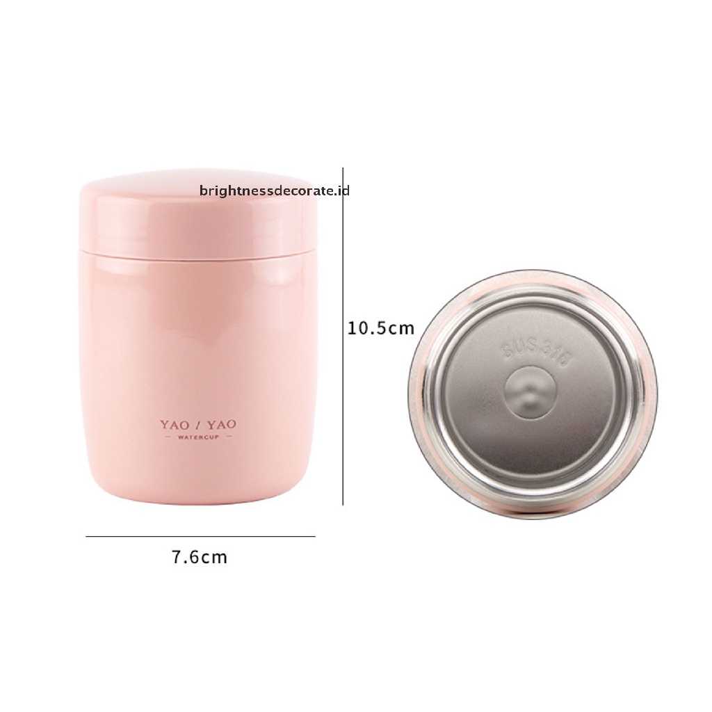 [Birth] 260ml Kotak Makan Makanan Portable Stainless Steel Food Soup Containers Vacuum Flask [ID]