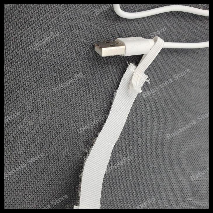 

Velcro Adjustable Perapih Pengikat Kabel Kreketan Putih Cable Holder