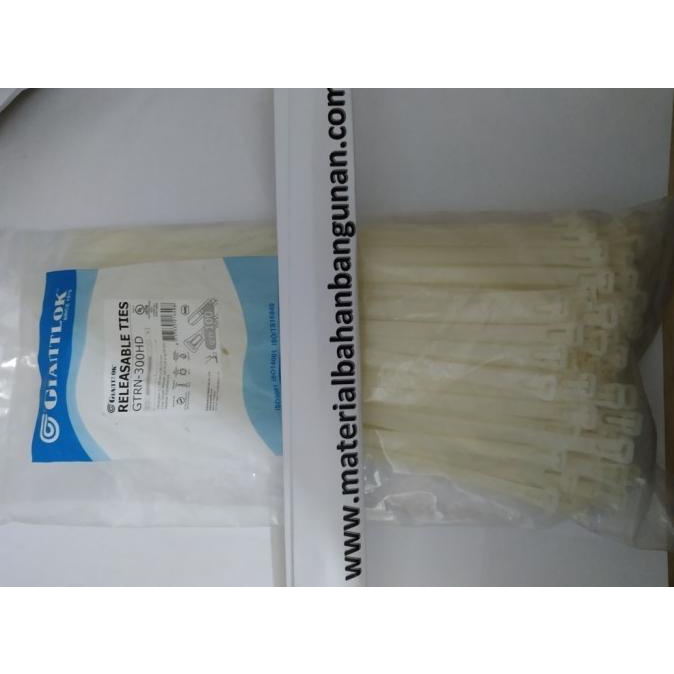 

Cable Tis GTRN 300 HD Kabel Ties Tali Ties 7.6 mm x 30 cm Putih Isi100 citrab44 Ayo Order