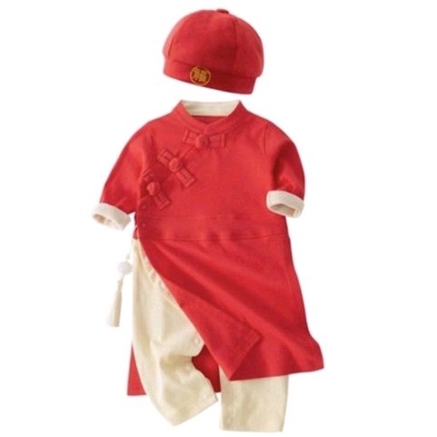 cheongsam anak bayi laki laki baju imlek anak laki cheong sam anak import pakaian imlek bayi