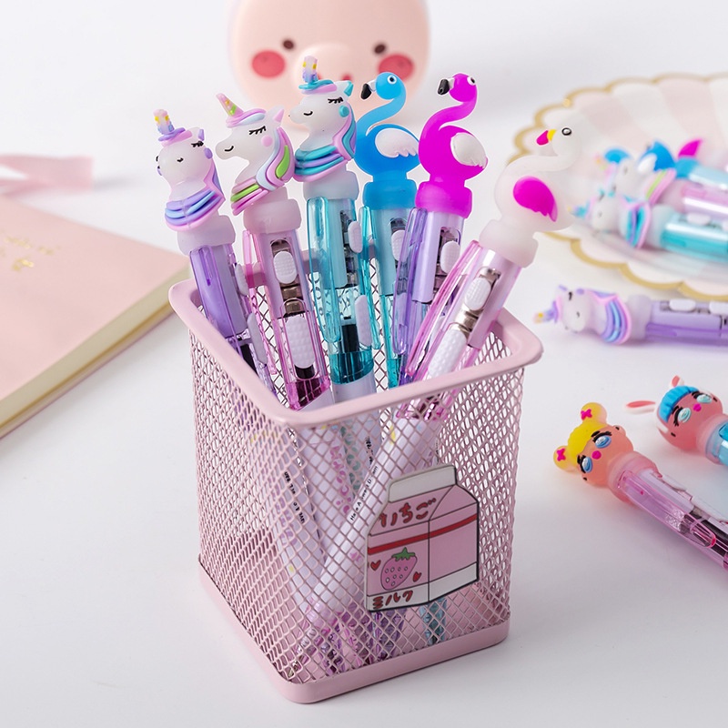 Pulpen / Pena Berlampu dengan Karakter Lucu dan Imut buat Sekolah - JT0016