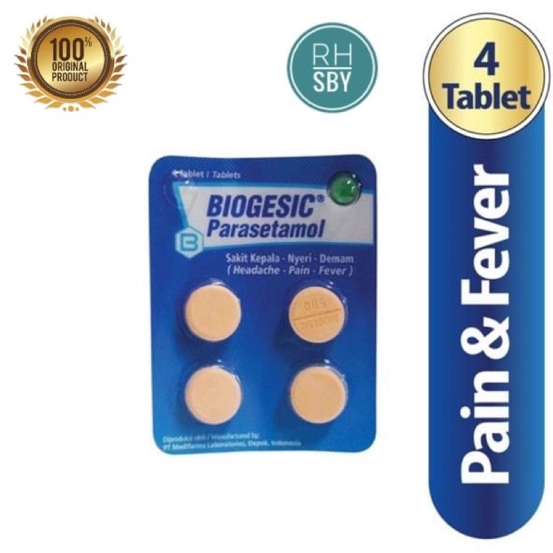 Jual Biogesic 4 Tablet Obat Penurun Panas Shopee Indonesia