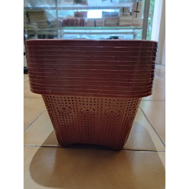 wakul hajatan / ceting hajatan / baskom hajatan / besek hajatan kotak kecil tebal buat kunjungan