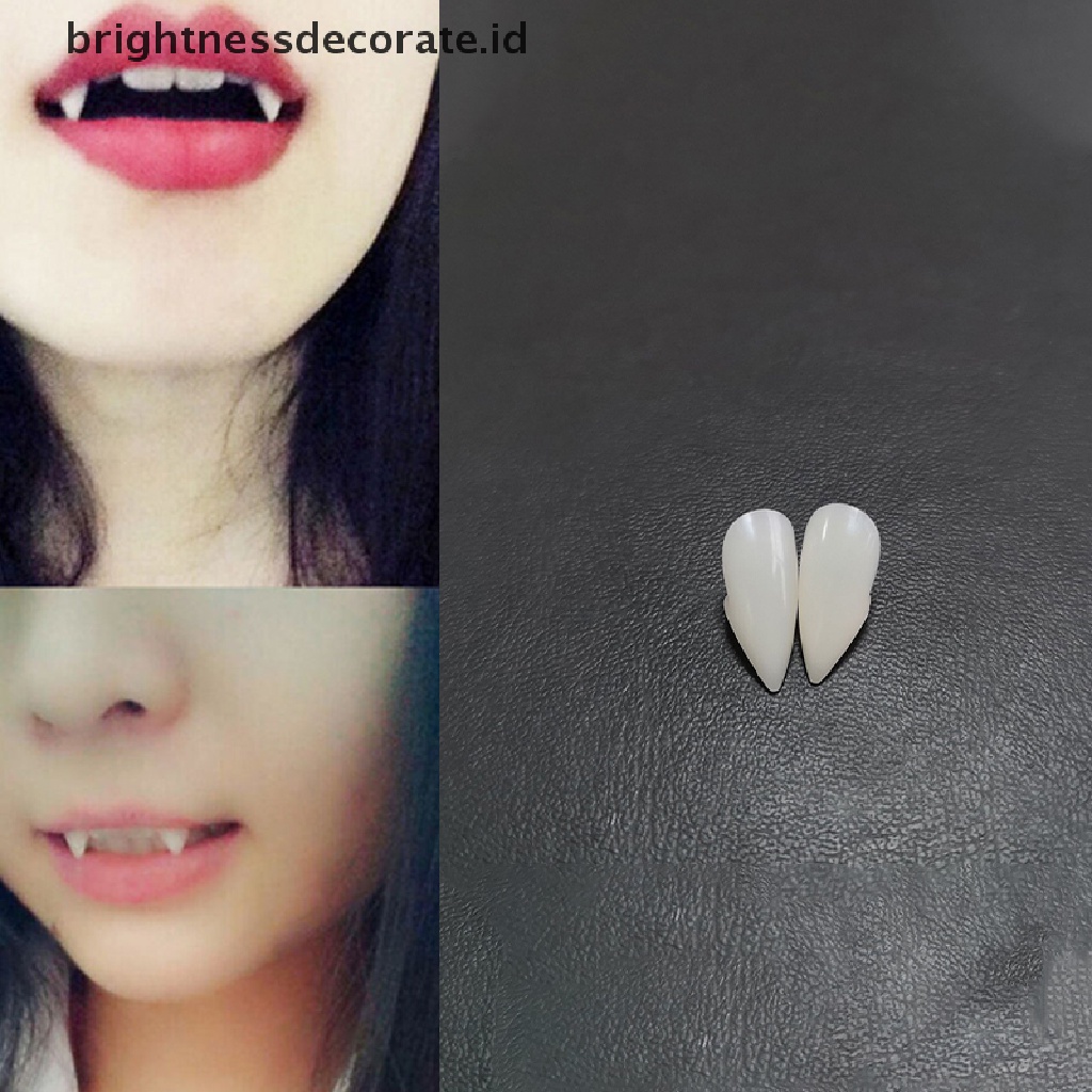 [Birth] Bloodcurdling Vampire Werewolves Taring Gigi Palsu Gigi Palsu Kostum Halloween Fad [ID]