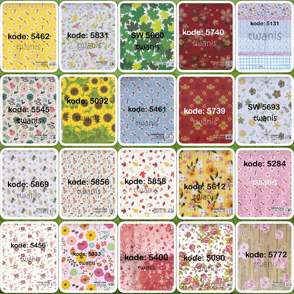 

KERTAS KADO SANWA MOTIF BUNGA KEMBANG ISI 30 LEMBAR BISA PILIH MOTIF SESUAI STOK MINIMAL 5 LEMBAR PER MOTIF