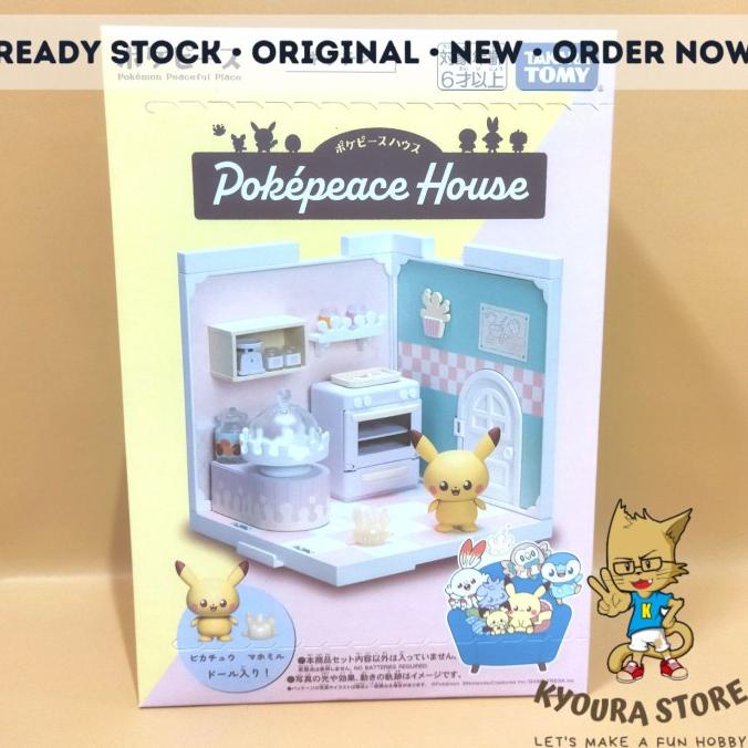 TAKARA TOMY Pokemon Poke Peace House Kitchen - Pikachu & Milcery