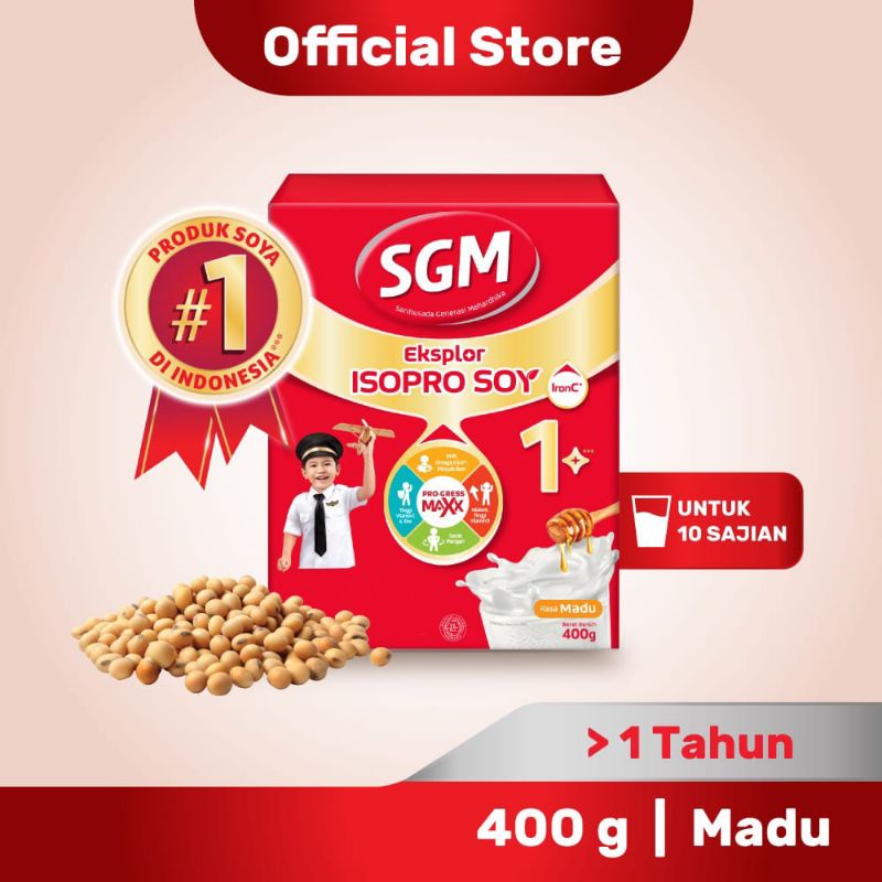 SGM ISOPRO SOY 1+ MADU 400G - ED 09/2024