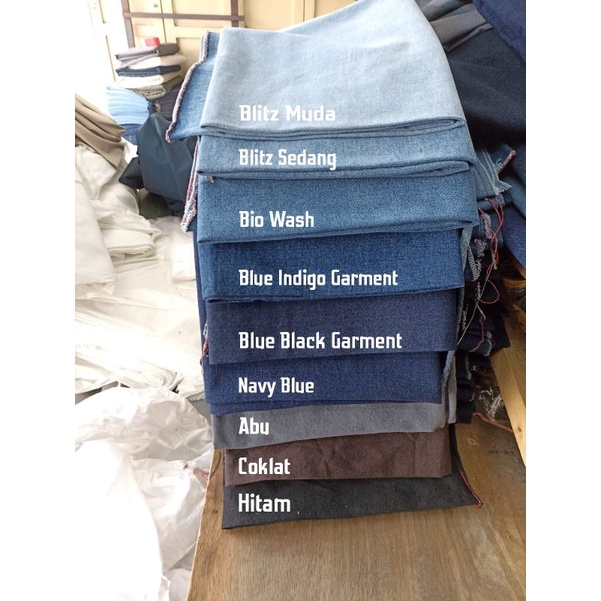 KAIN DENIM BAHAN WASH NON STRETCH TEBAL DENIM WASHING JEANS WASHING TEBAL TIDAK MELAR