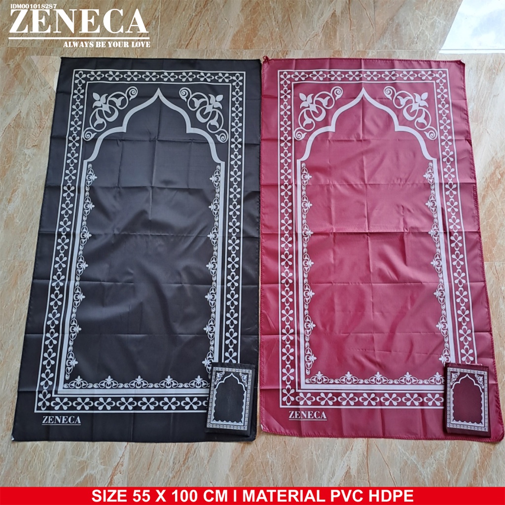 Sajadah Traveling Prayer Rug Anti Air Bahan PVC HD Ukuran 55 x 110 CM