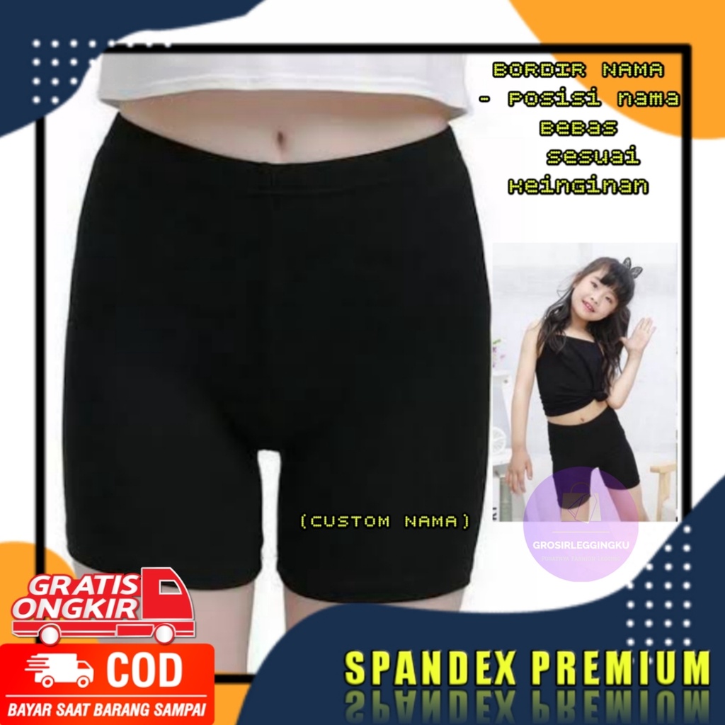 SHORT ANAK BORDIR NAMA TK-SD-SMP BISA PILIH WARNA - CELANA PENDEK / SHORT ANAK PEREMPUAN