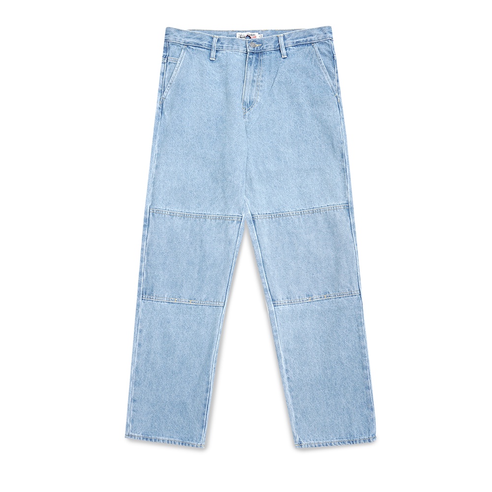 Stussy Double Knee Denim Pants Light Blue